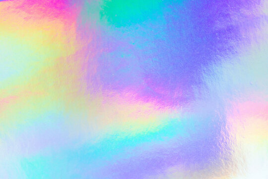 Holographic rainbow foil iridescent texture abstract hologram background