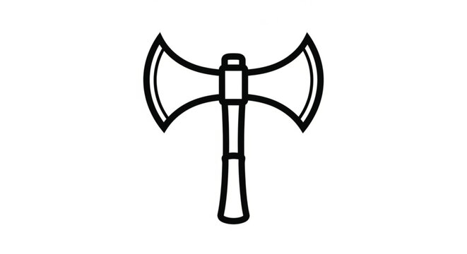 Double sided battle axe head.