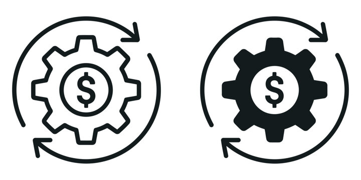 Costs optimization icon symbolizing cost control, budget savings, financial efficiency, and strategic business expense management