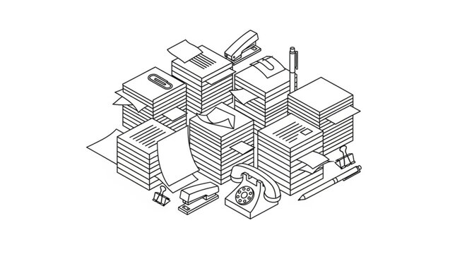 Group of computer servers and hardware.