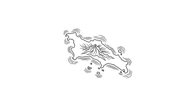 Horse Running Fast with Mane Flowing.