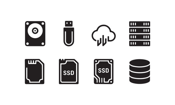 Digital storage and data including hard drives USBSD cloud and server racks