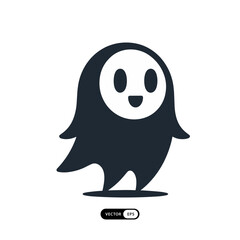 Fototapeta premium [ MEIJICRAFT ] Ghost Cute Character Chibi silhouette