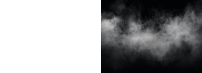 Fototapeta premium Smoke effect on transparent background