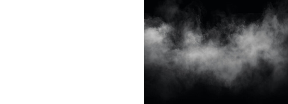 Smoke effect on transparent background