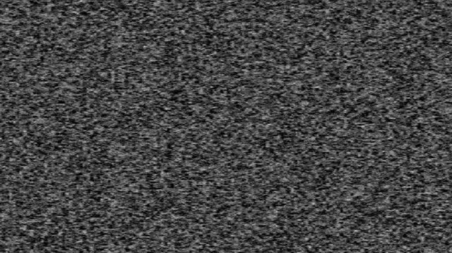 Noise on a old TV screen. tv screen noise glitch effect. Glitch static white noise television.  Retro TV error overlay for broadcast failure