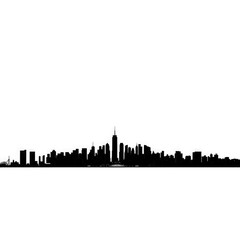 Obraz premium new York city skyline with transparent background PNG and JPEG image