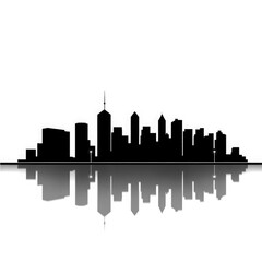 Obraz premium new York city skyline with transparent background PNG and JPEG image