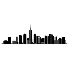 Obraz premium new York city skyline with transparent background PNG and JPEG image