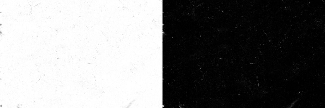 Split grunge texture with black and white halves on transparent background