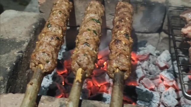 meat on the grill