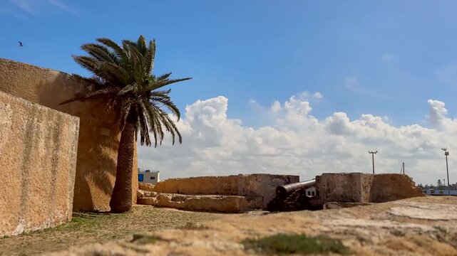 Historic Fortress Walls in El Jadida, Morocco