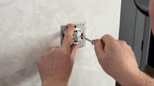 Process of installing light switch mechanism