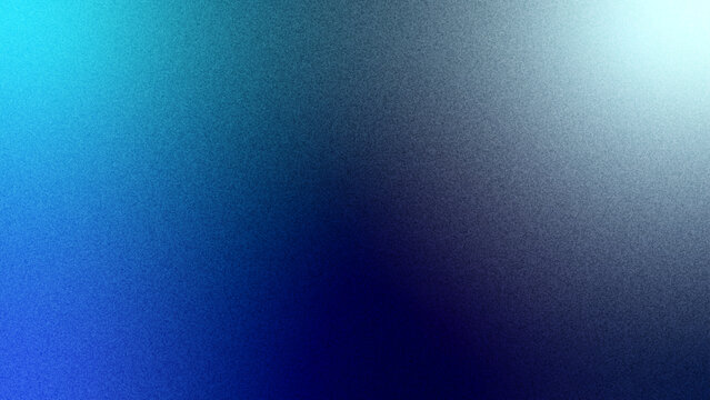 Gradient background displays a soft transition from deep blue to bright cyan with a subtle grainy texture that provides ample copy space for graphic design projects.