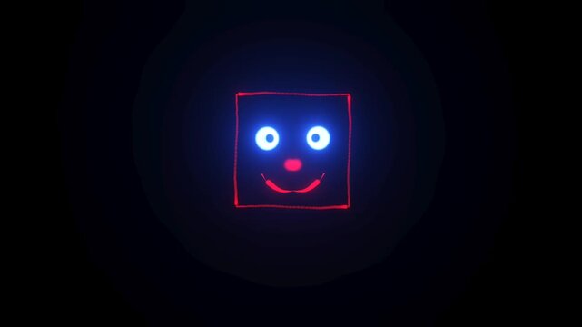 Emoticon box red light switch