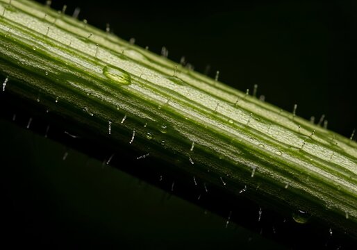 A close-up view of a green textured plant stem showcasing the unique botanical features often associated with the medicinal herb butea superba in nature