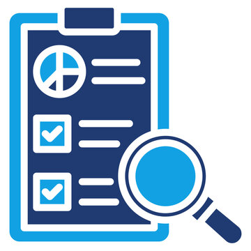 Feasibility Study solid color icon