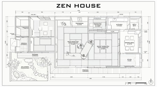 Vertical parking tower architectural blueprint, circular ground floor plan for automated car garage, technical schematic of smart parking system