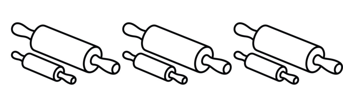 Three black and white icon guns with hands holding them in different positions for design and editorial use
