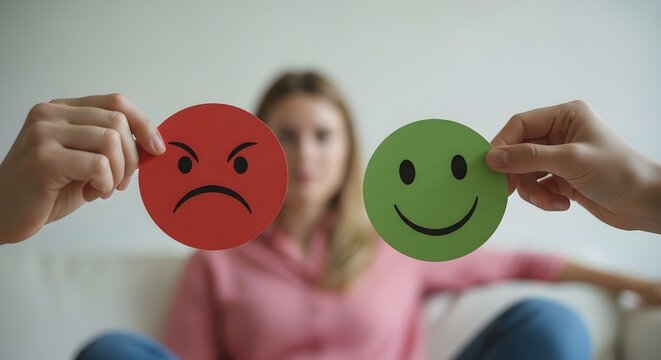 Customer feedback, satisfaction, and mood icons. Positive and negative emotions, service review, and user experience.