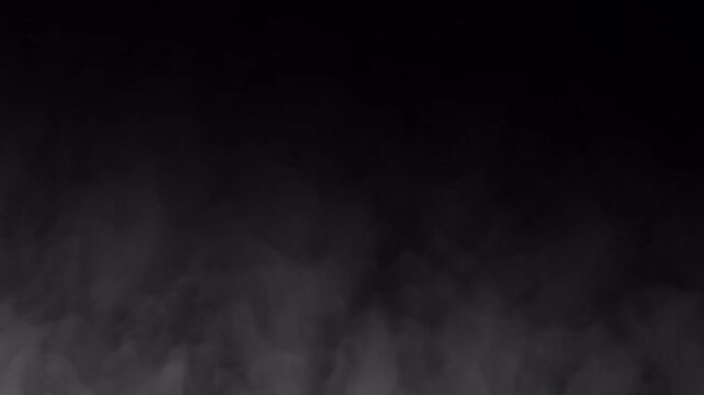 White smoke moving fog mist overlay transparent background atmospheric cloud effect