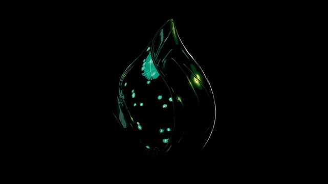 Dramatic Pull-Out Reveal of a Biotech Glass Shell