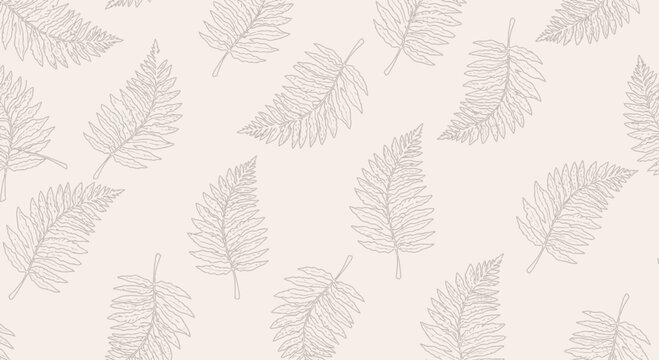 Elegant fern leaf pattern design on a light background for various uses