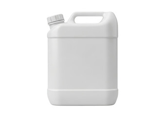 Obraz premium Large white plastic jerry can container isolated on transparent background