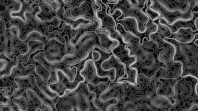 Topographic map pattern background vector. Abstract mountain terrain map background with abstract shape line texture. 