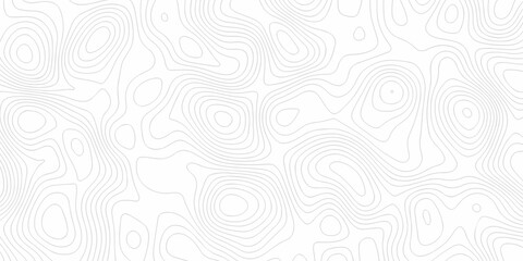 Fototapeta premium Topographic map patterns, topography line map. White topographic paper grid background .