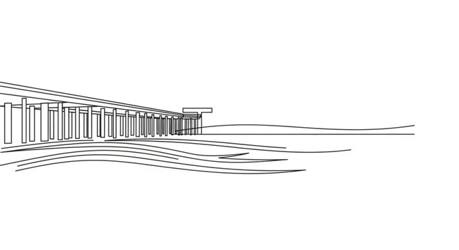 Modern Building Architecture Design Structure.