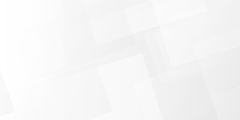 Obraz premium Minimal abstract technology triangle white and gray background. white paper square lines light web business Space design.