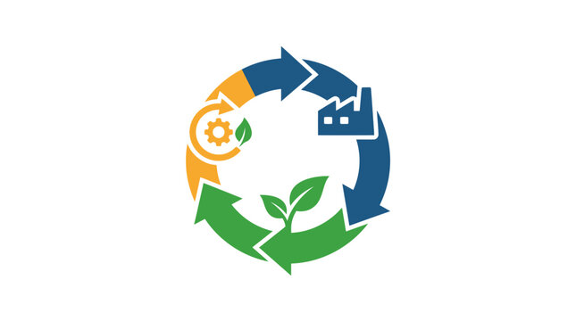 Circular Economy Concept: Industry, Growth, Recycling, Sustainability