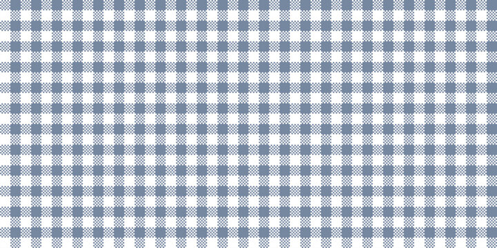 Blue and white checker pattern with textured micro squares arranged in seamless geometric layout creating versatile background for textiles packaging decor and modern design