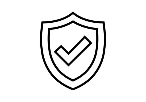 Icono de escudo con s&iacute;mbolo de verificaci&oacute;n