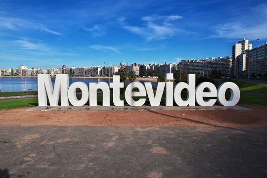 Montevideo, Uruguay - 01 May 2016: The building in Montevideo, Uruguay