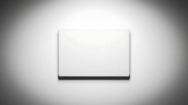 Isolated empty rectangular fridge magnet blank template for custom branding mockup promotional merchandise display design