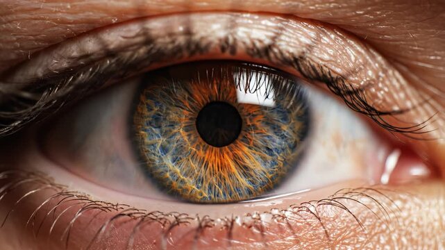 Closeup of a human eye