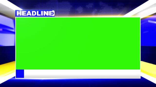 Breaking News Headline Broadcast Animation Background with Dynamic Red Light Studio Graphics animation. Ideal for breaking news intros, headline updates, television programs and live broadcasts.
