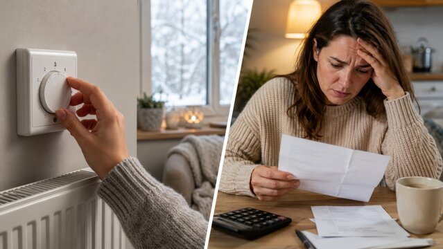 Thermostat turned too high and expensive heating season at home