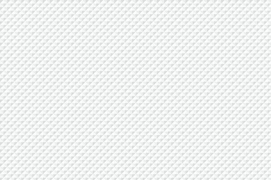 Geometric diamond quilted pattern in white and light gray tones