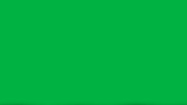 Animated vertical white paper transition wipe sliding to reveal green screen chroma key background with torn paper edges