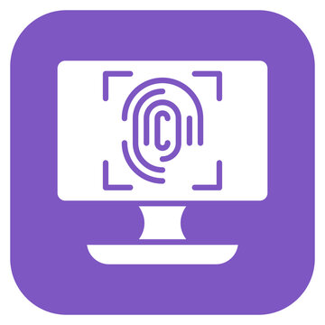 Dactyloscopic Data Vector Icon Style