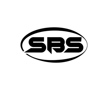 SBS Abstract Modern Lettermark Logo Design. Calligraphy professional initials vector logo Design.