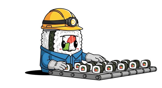 Construction worker operating mini excavator machine.