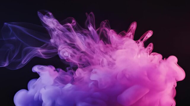 Colorful ink cloud in liquid