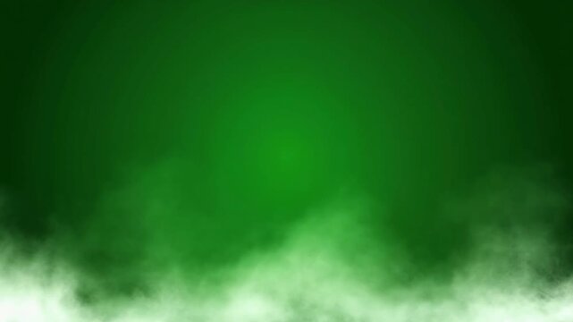 Abstract Glowing Green Mist and Fog Lower Third Background