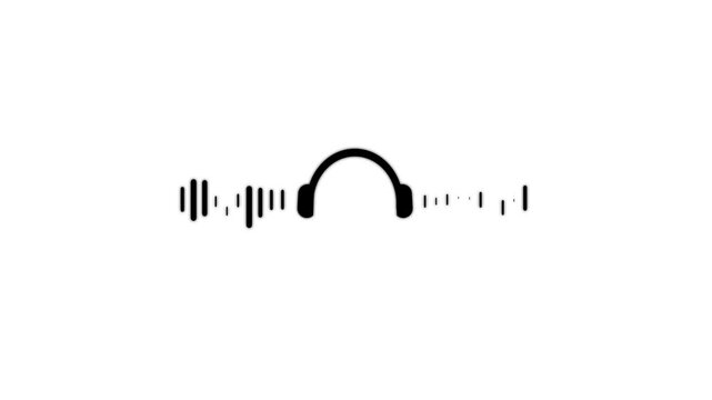 Description
Headphone with Sound wave animation, headset green screen animation (Chroma key)