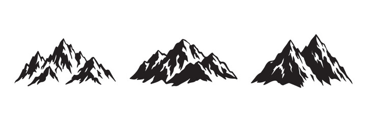 black rough mountain shape illustration © James
