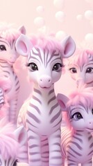 Fototapeta premium Baby zebra wildlife animal mammal.